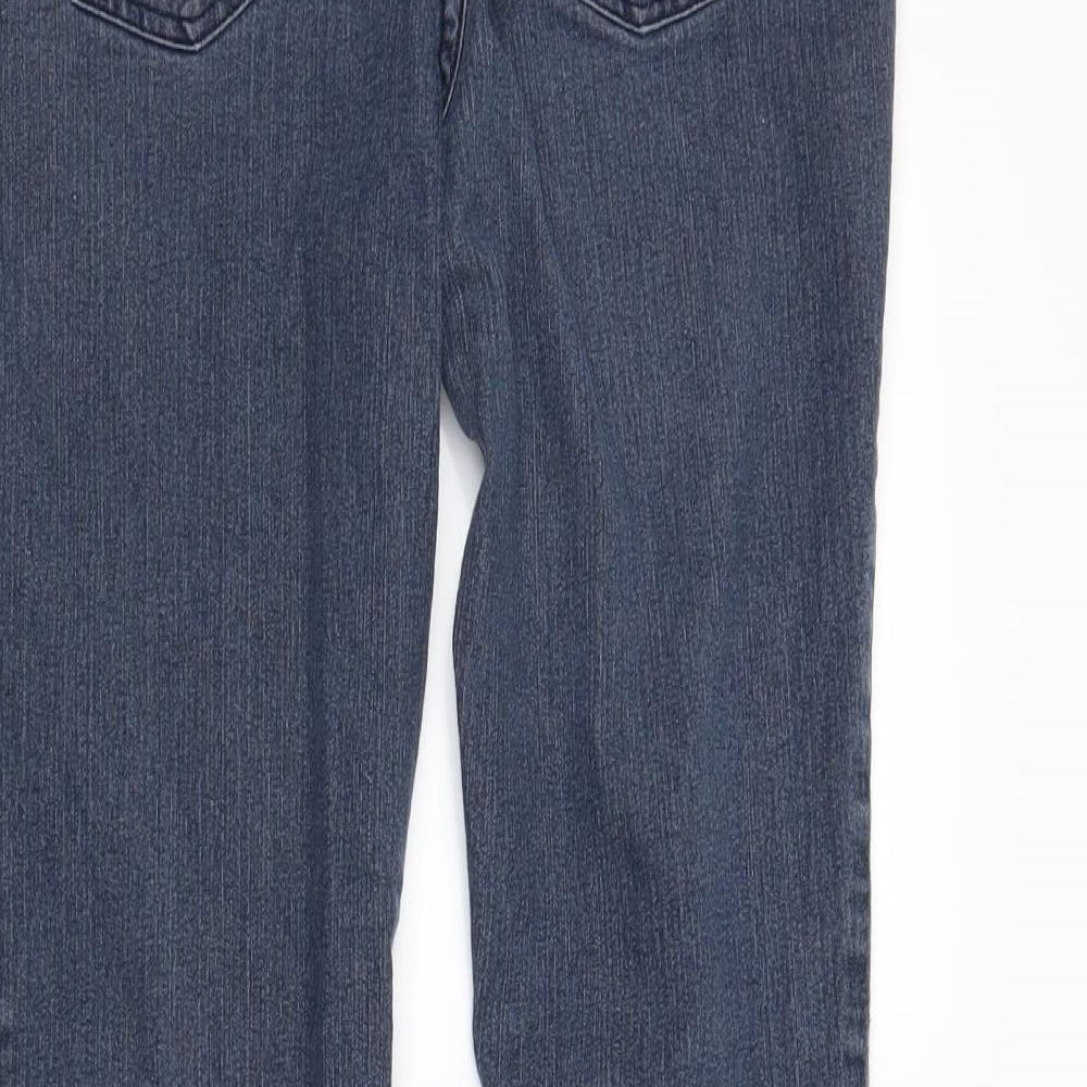 F&F Womens Blue  Denim Skinny Jeans Size 8 L28 in