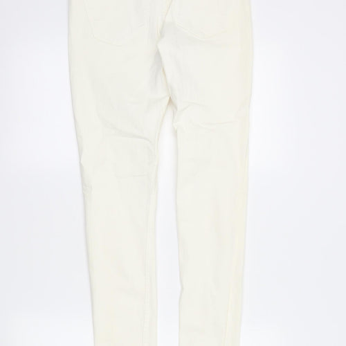 &Denim Womens Ivory  Denim Skinny Jeans Size 30 in L30 in