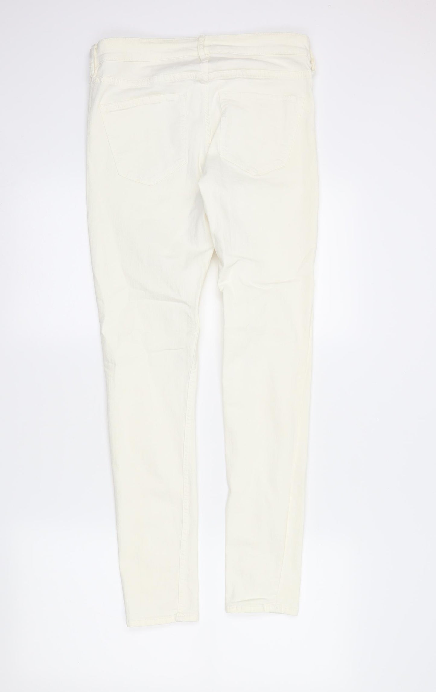 &Denim Womens Ivory  Denim Skinny Jeans Size 30 in L30 in