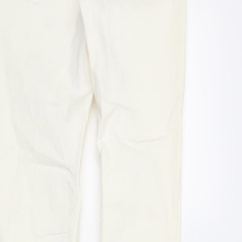 &Denim Womens Ivory  Denim Skinny Jeans Size 30 in L30 in