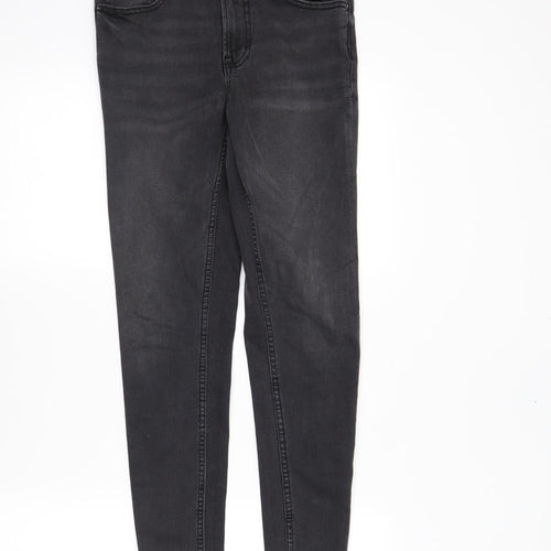 DenimCo Womens Black  Denim Skinny Jeans Size 8 L28 in