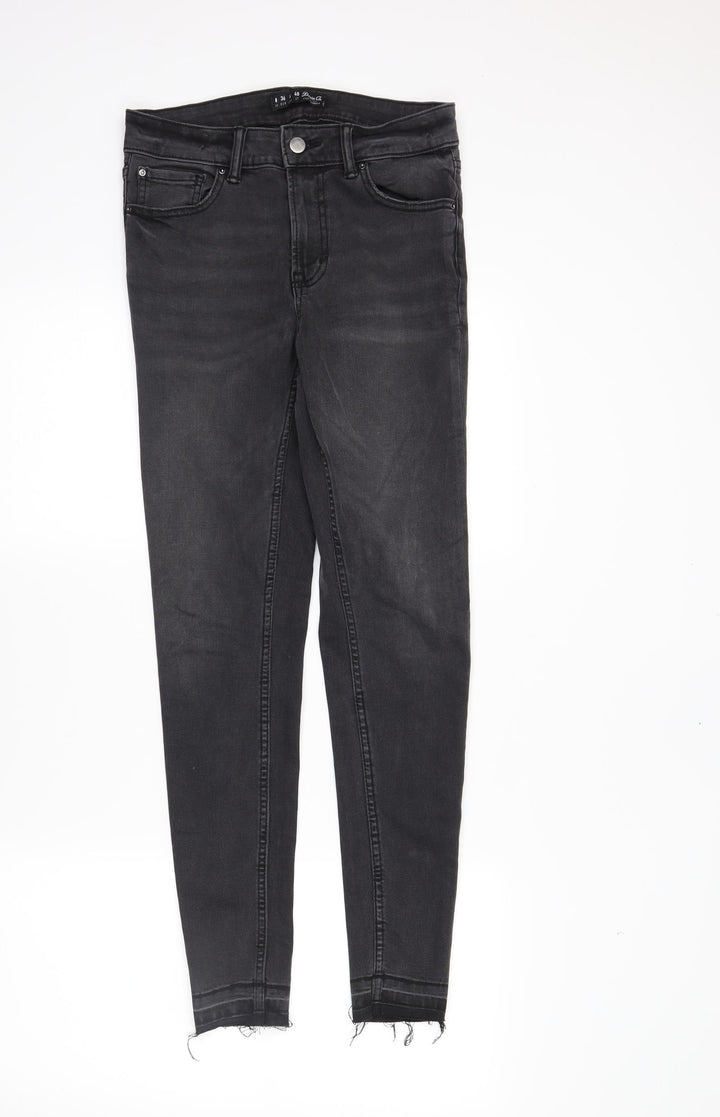 DenimCo Womens Black Denim Skinny Jeans Size 8 L28 in