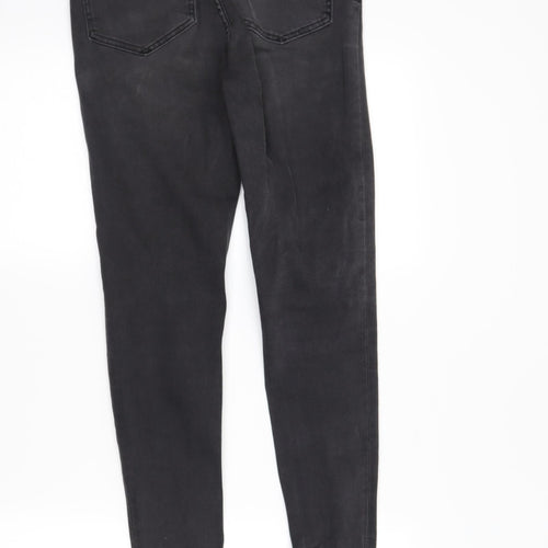 DenimCo Womens Black  Denim Skinny Jeans Size 8 L28 in