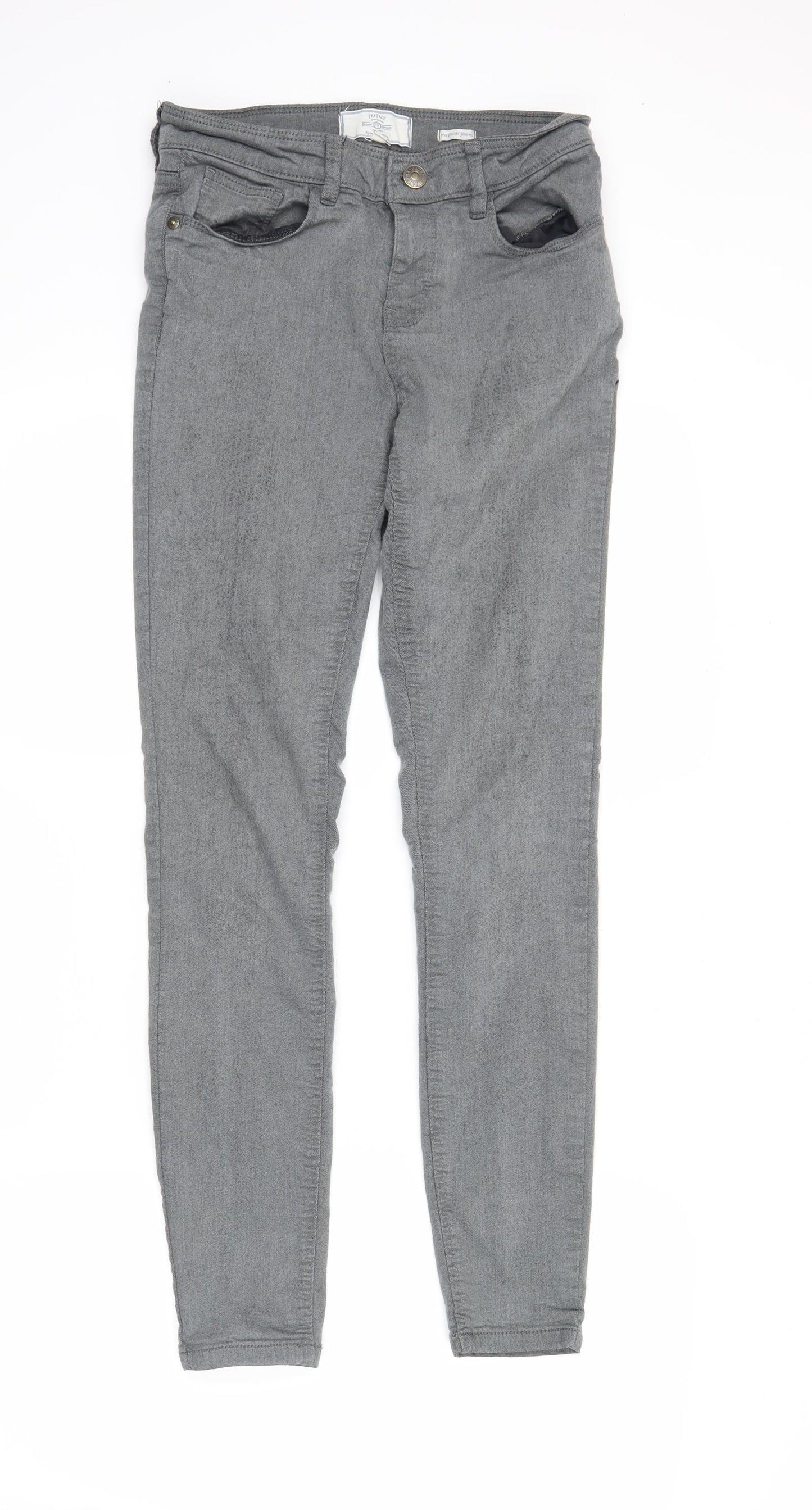 fatface Womens Grey  Denim Skinny Jeans Size 10 L28 in