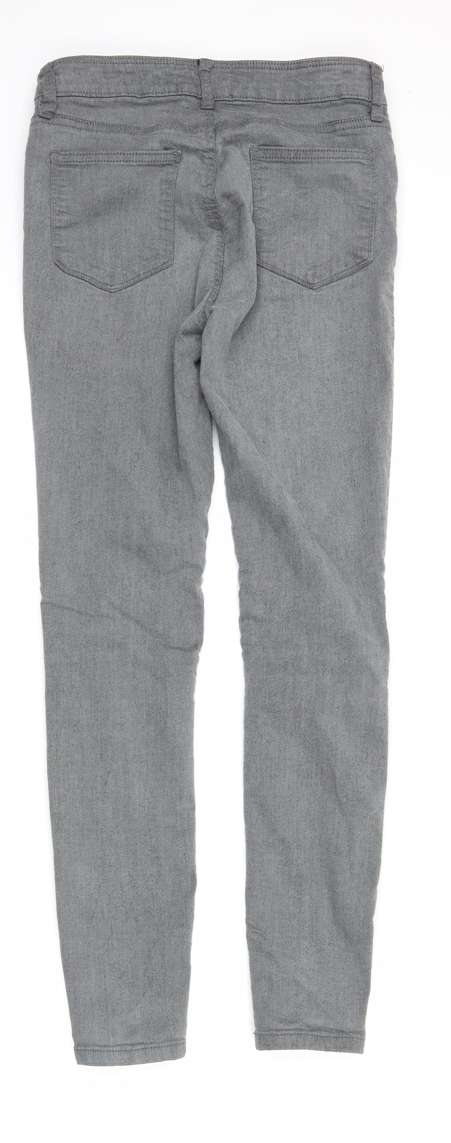 fatface Womens Grey  Denim Skinny Jeans Size 10 L28 in