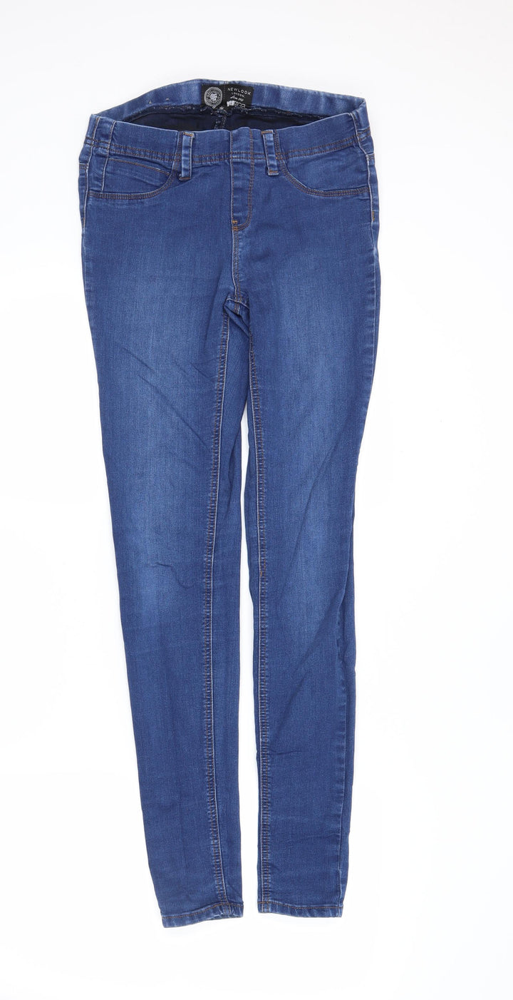 newlook Womens Blue Denim Jegging Jeans Size 8 L30 in