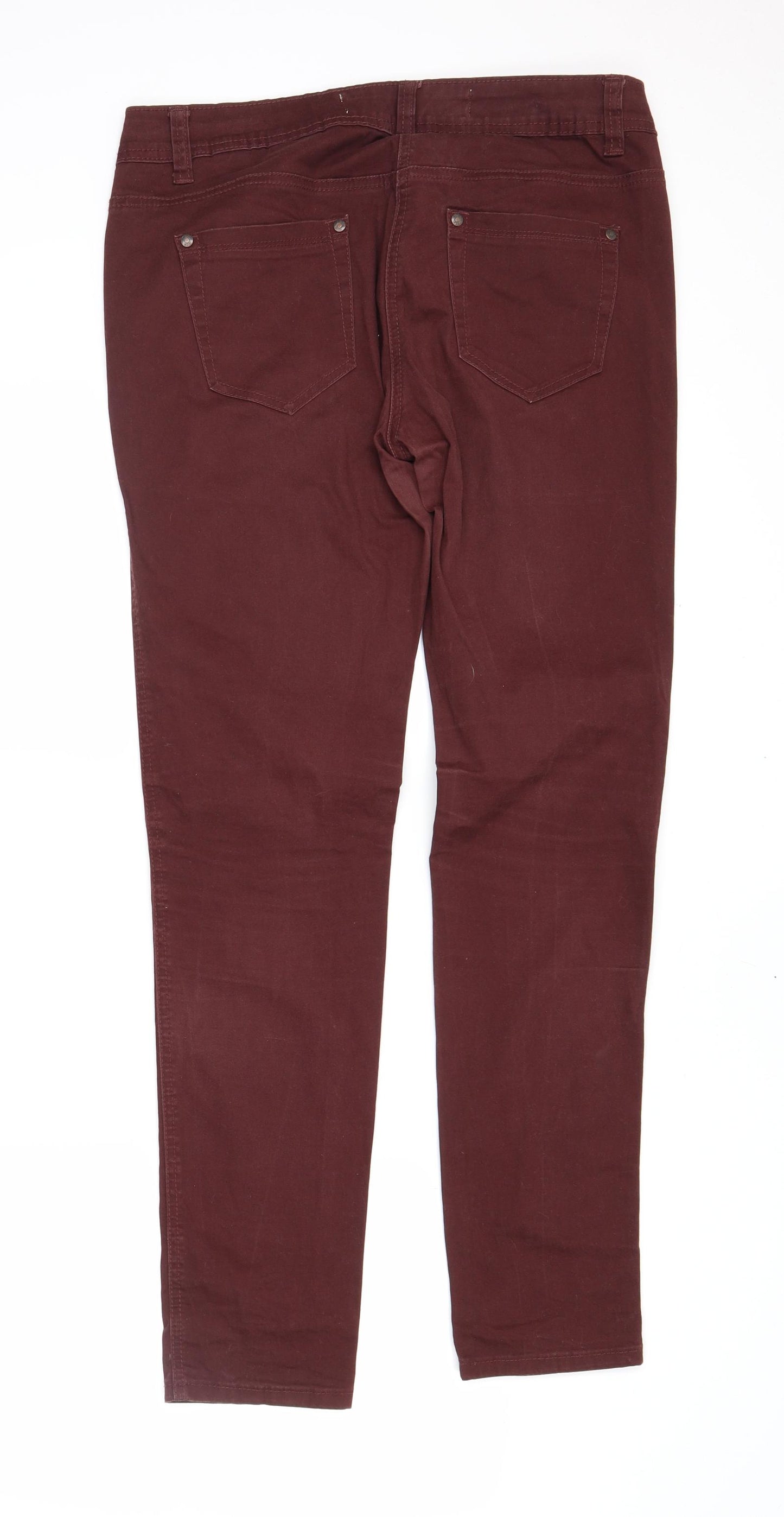 NEXT Womens Red  Denim Skinny Jeans Size 12 L30 in
