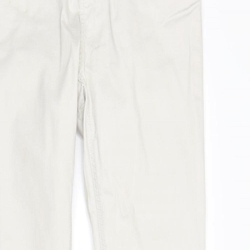 River Island Womens Ivory  Denim Skinny Jeans Size 10 L27 in