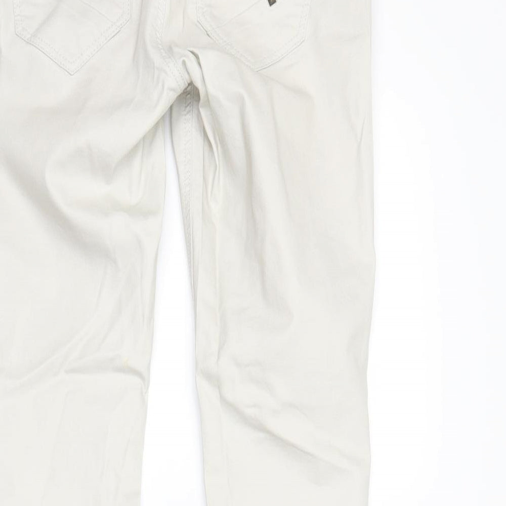 River Island Womens Ivory  Denim Skinny Jeans Size 10 L27 in