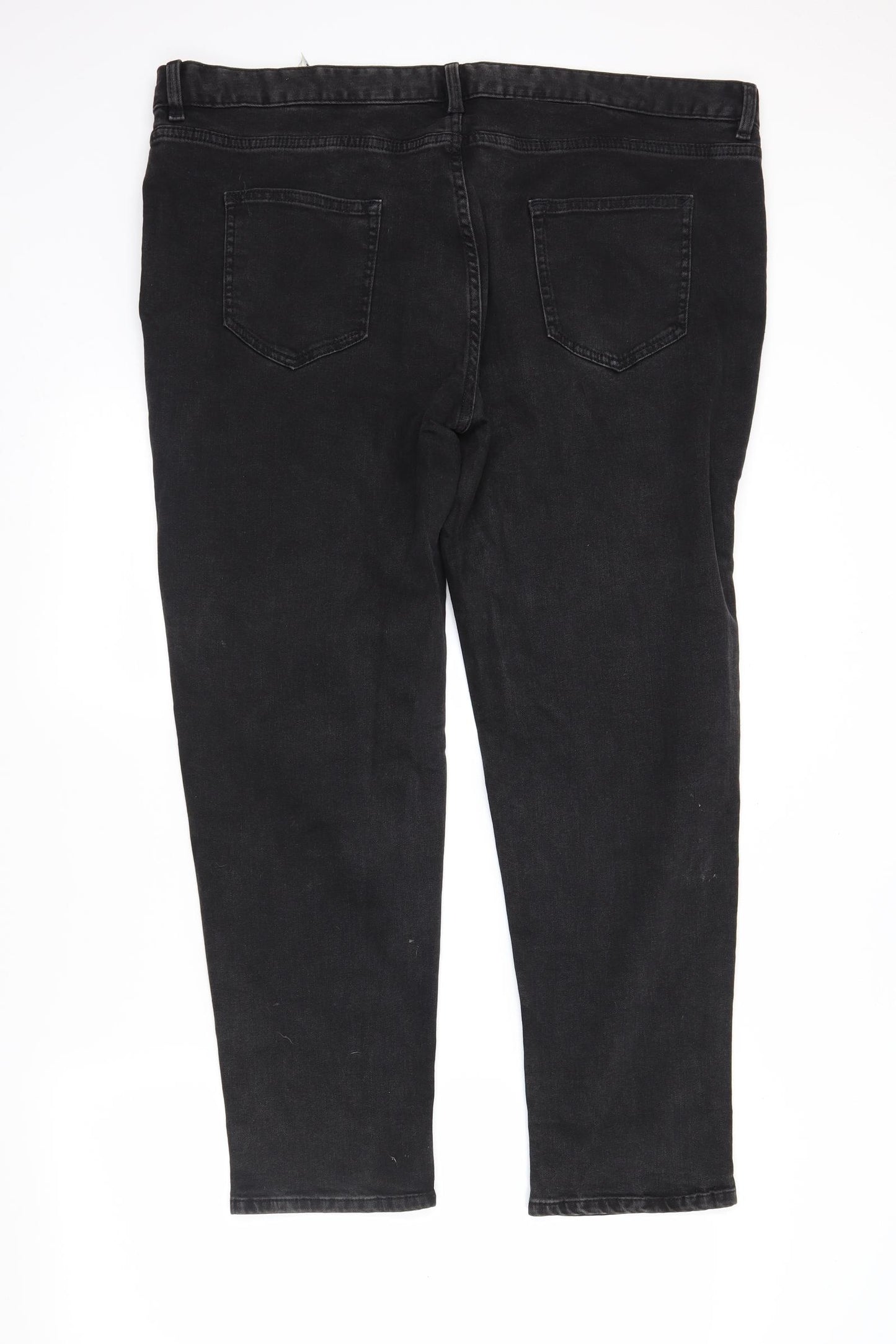 M&S Womens Black  Denim Skinny Jeans Size 20 L26 in