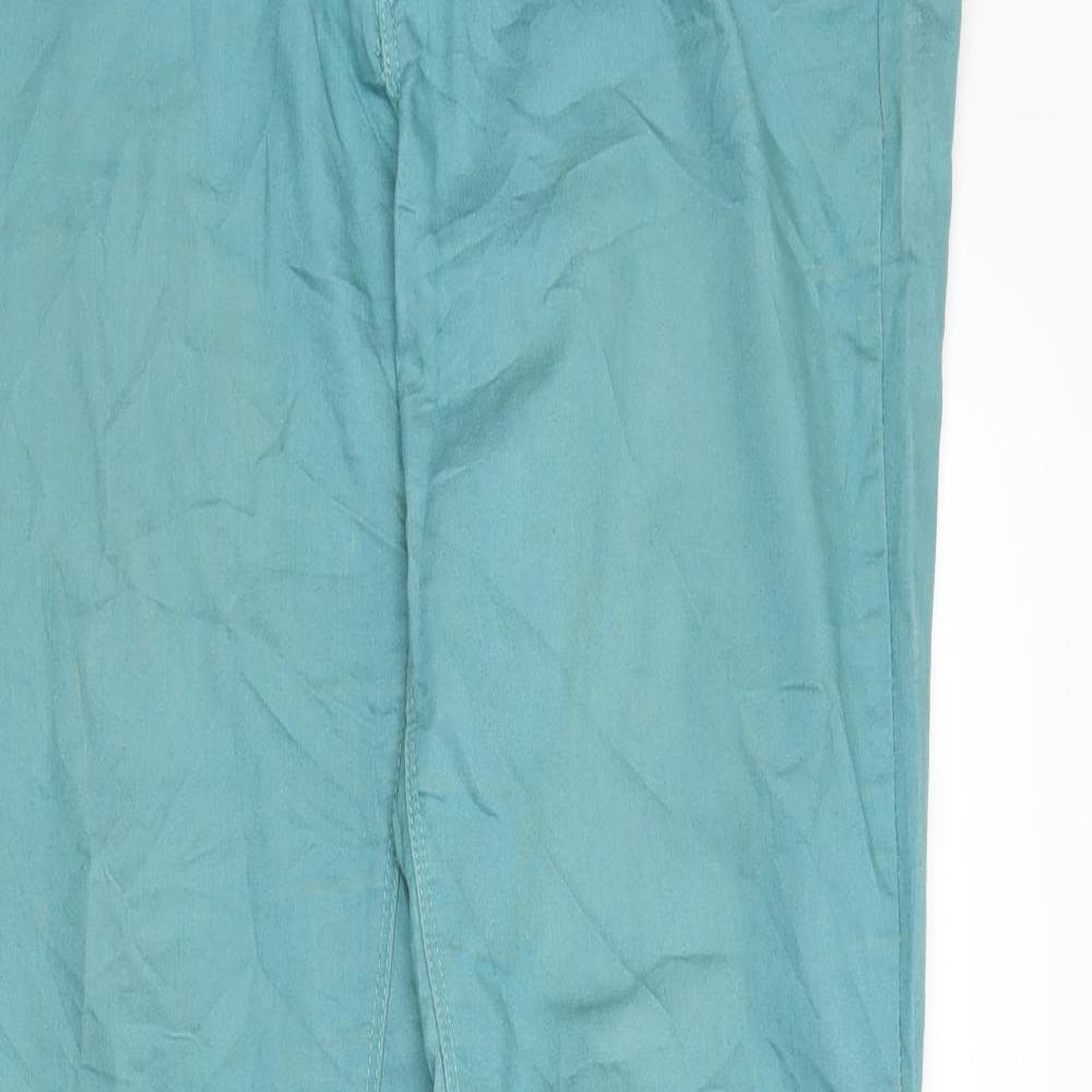 DenimCo Womens Green  Denim Skinny Jeans Size 12 L30 in