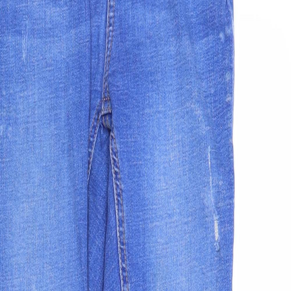 DenimCo Womens Blue  Denim Skinny Jeans Size 8 L28 in