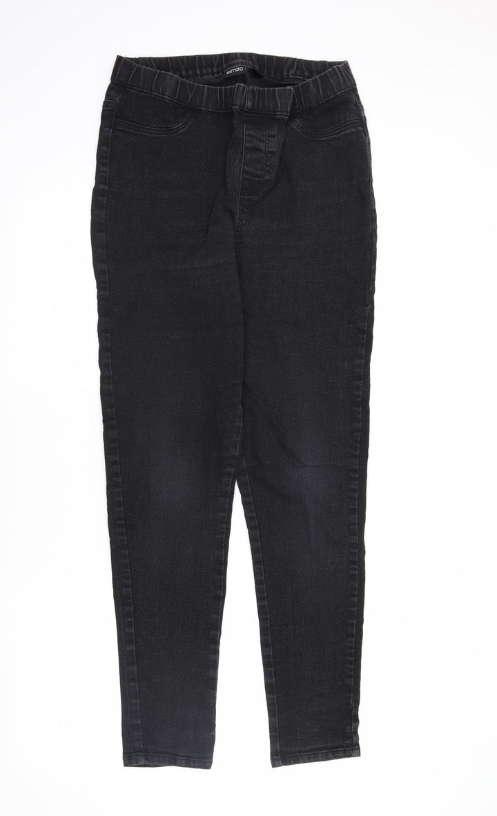 ESMARA Womens Black  Denim Jegging Jeans Size 14 L29 in