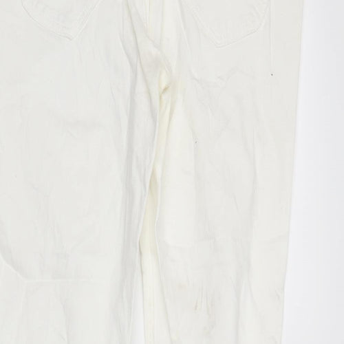 Lee Womens White  Denim Skinny Jeans Size 30 in L31 in