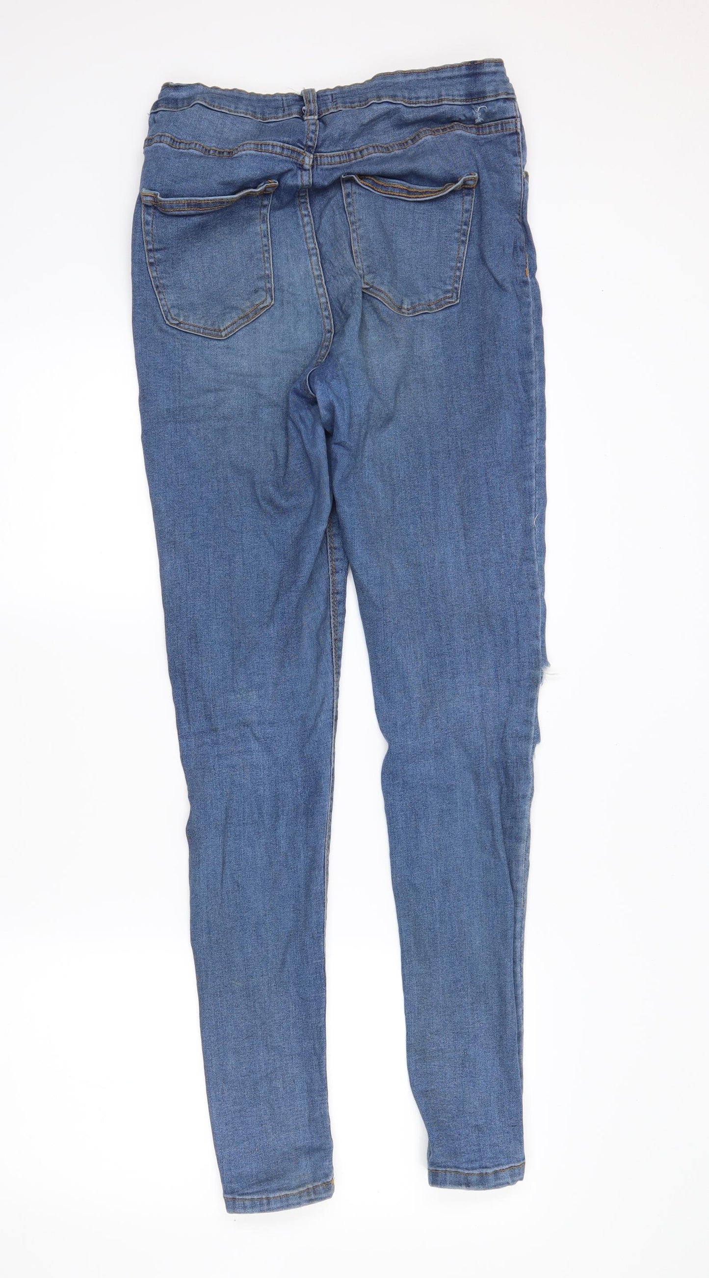 DenimCo Womens Blue  Denim Skinny Jeans Size 14 L31 in