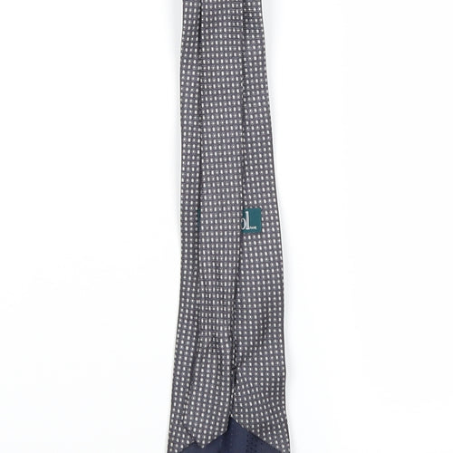 protocol Mens Grey Grenadine  Pointed Tie One Size