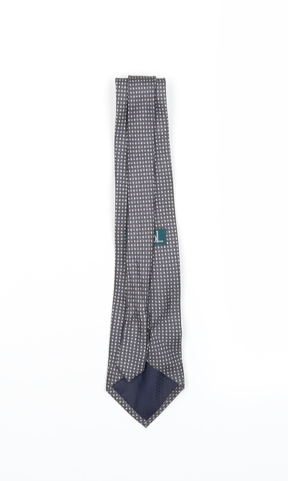 protocol Mens Grey Grenadine  Pointed Tie One Size