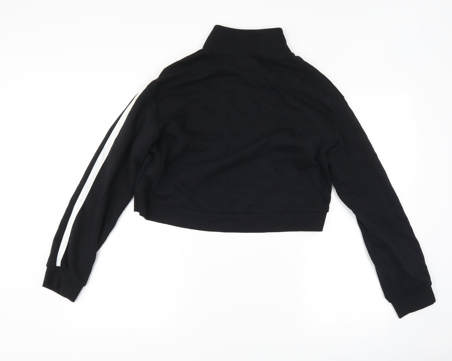 H&M Womens Black   Pullover Sweatshirt Size S  - nasa cropped