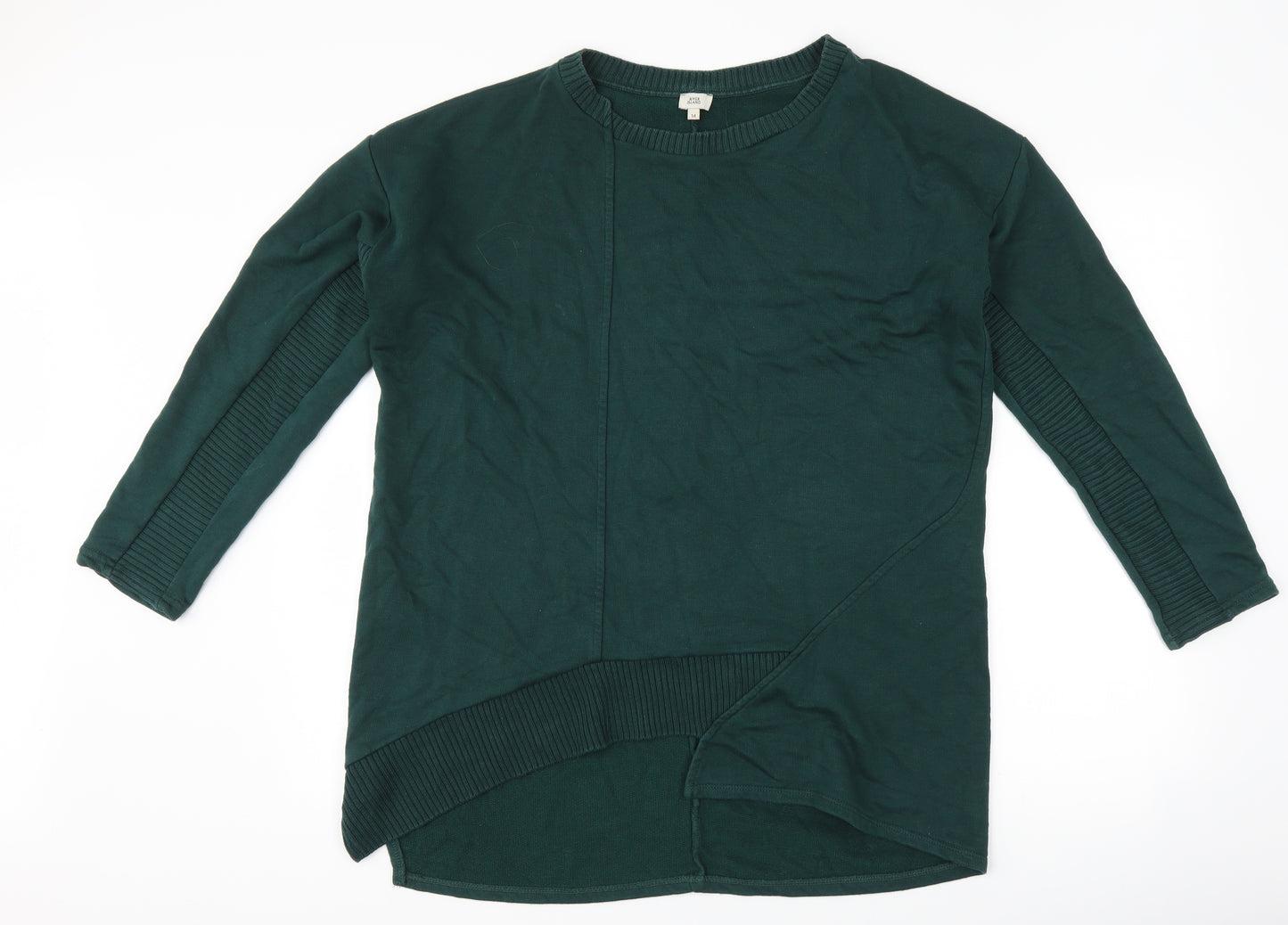 River Island Womens Green   Pullover Sweatshirt Size 14