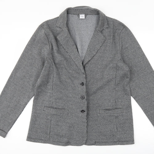 Cotton Traders Womens Grey Herringbone  Jacket Suit Jacket Size 16