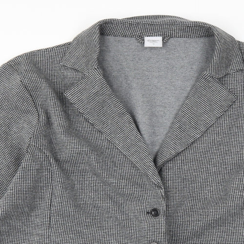 Cotton Traders Womens Grey Herringbone  Jacket Suit Jacket Size 16