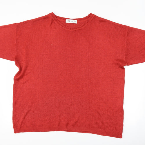 Berkertex Womens Red   Basic T-Shirt Size 18