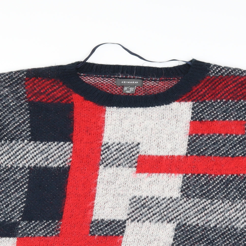 Primark Womens Blue Striped  Pullover Jumper Size L