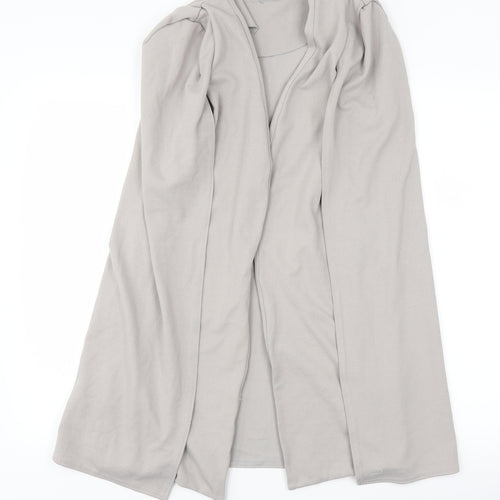Boohoo Womens Grey   Jacket Coatigan Size 12