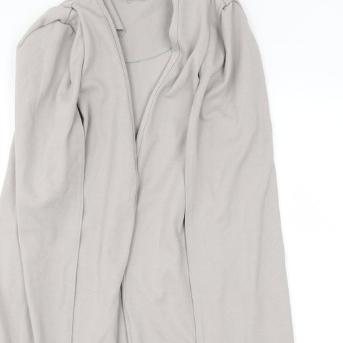 Boohoo Womens Grey   Jacket Coatigan Size 12