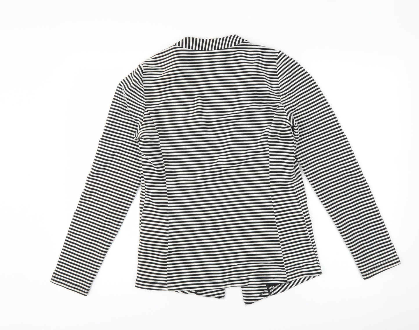 Papaya Womens Black Striped  Jacket Blazer Size 10