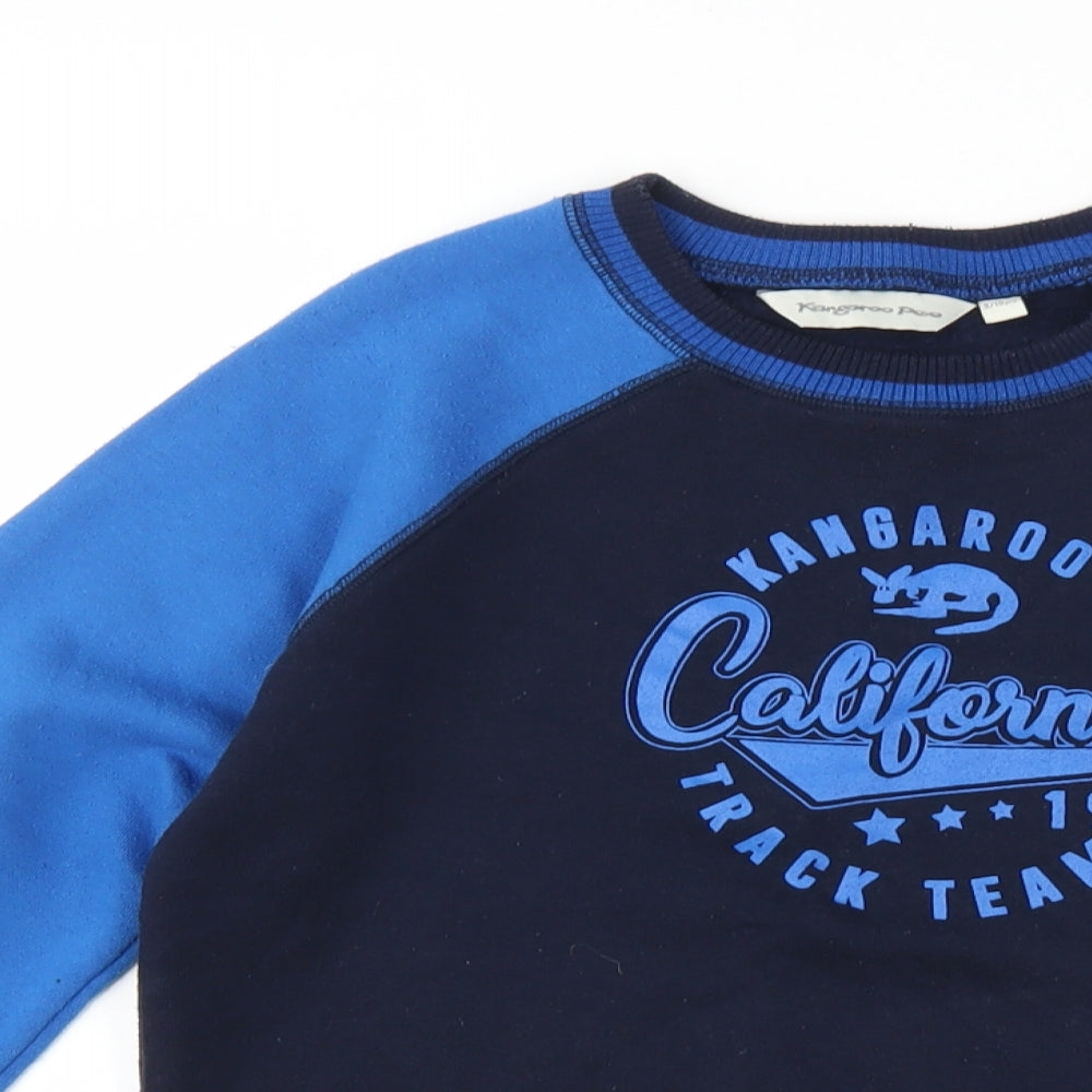 Kangaroo Poo Boys Blue   Pullover Sweatshirt Size 9-10 Years