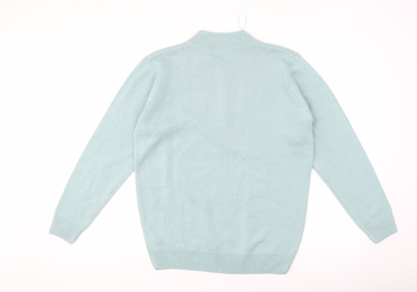 Damart Womens Green Floral  Pullover Jumper Size 14