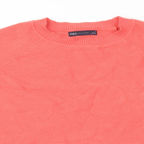 Marks and Spencer Womens Pink   Basic T-Shirt Size 18