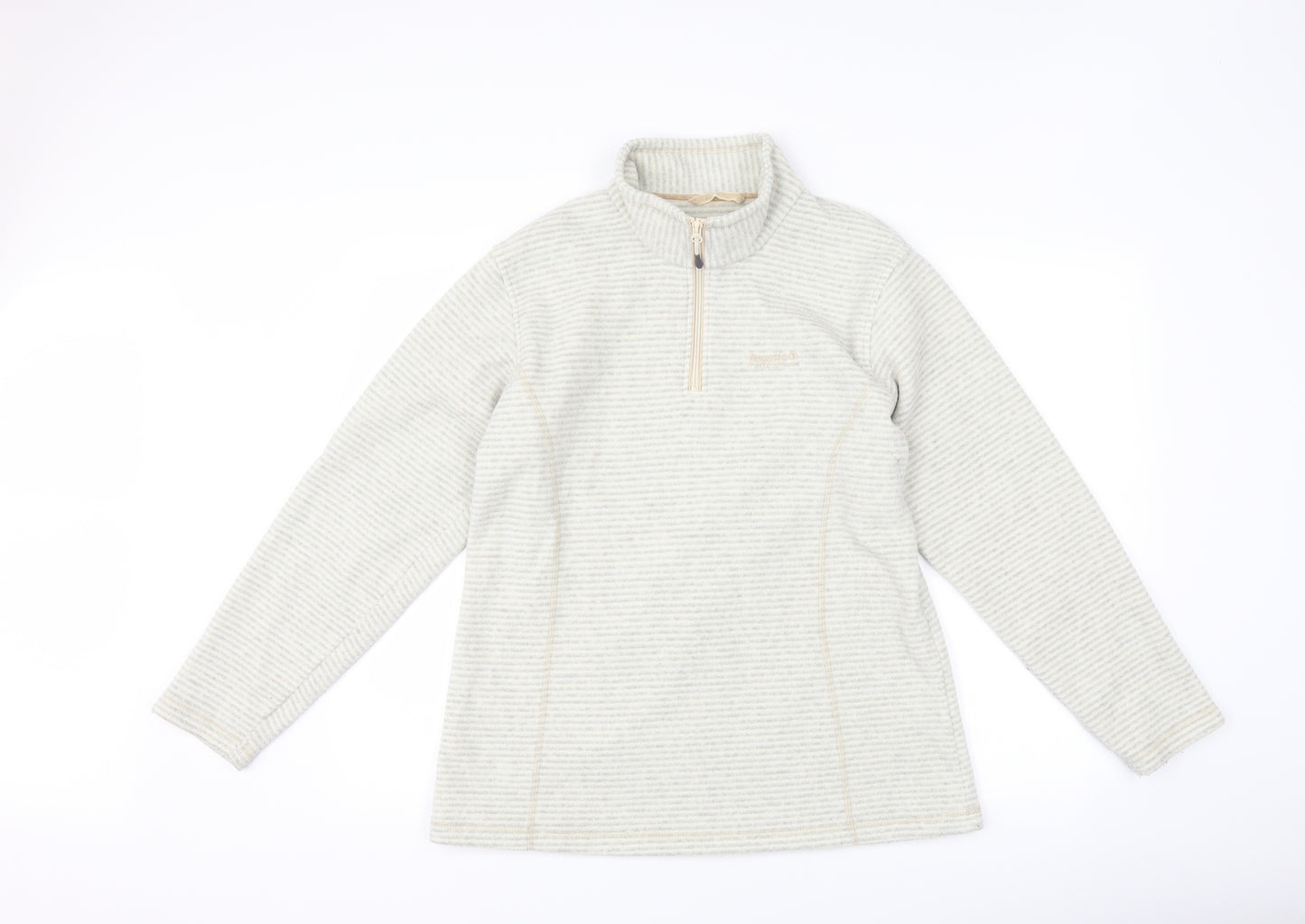 Regatta Womens Ivory Striped Fleece Jacket  Size 14
