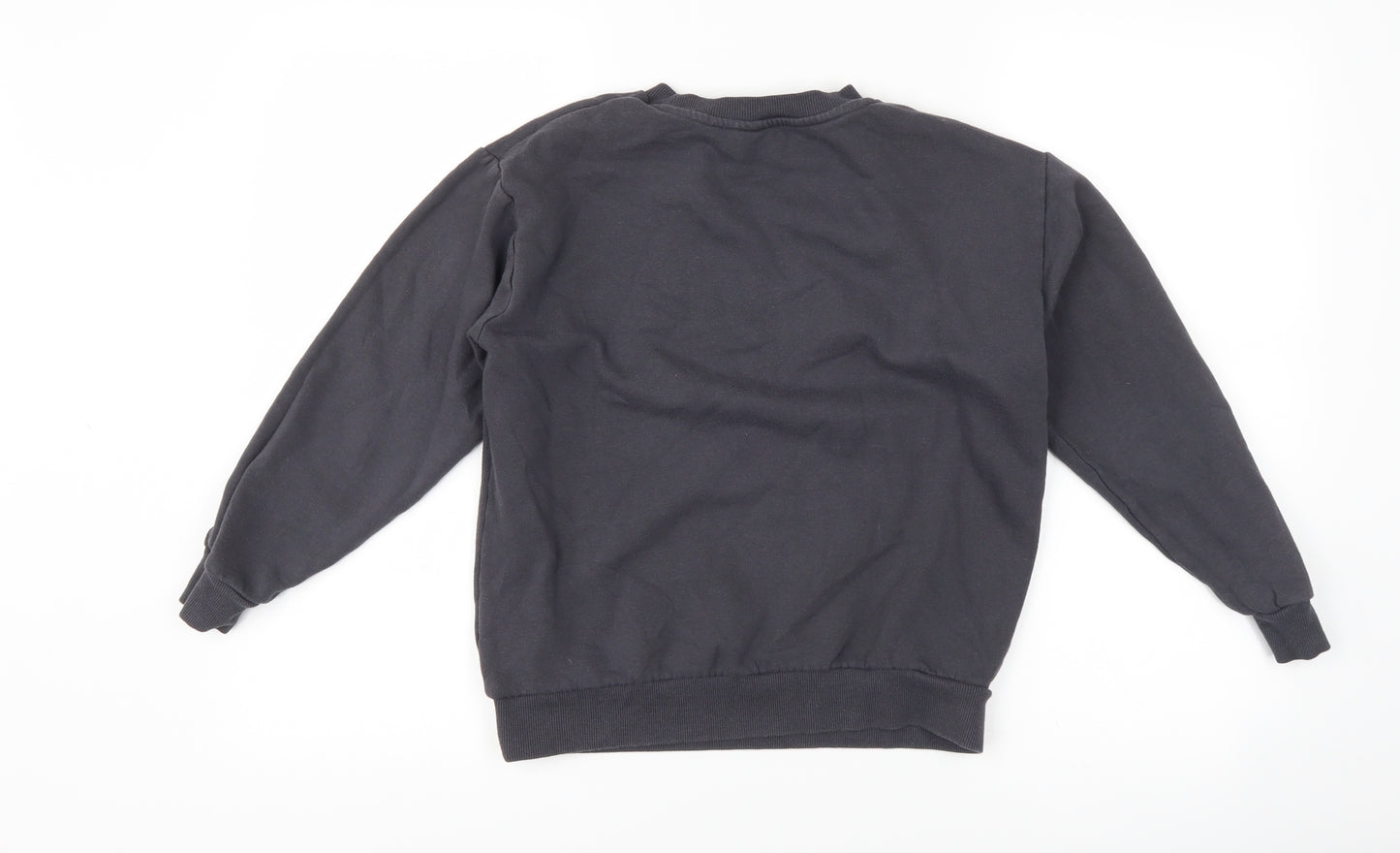 New Look Girls Grey   Pullover Sweatshirt Size 10-11 Years  - slogan