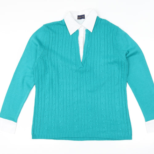 Gifford Fox Womens Blue   Pullover Jumper Size 16