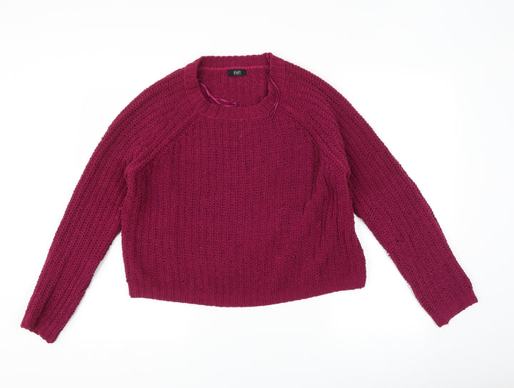 F&F Womens Purple Pullover Jumper Size 10