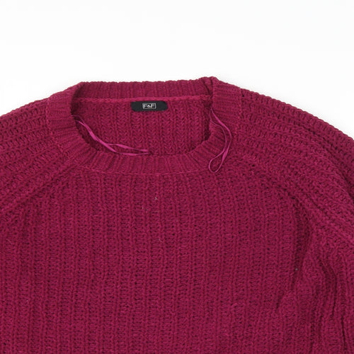 F&F Womens Purple   Pullover Jumper Size 10