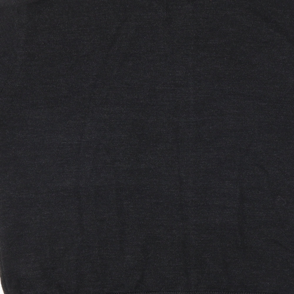 Aertex Womens Grey   Basic Button-Up Size L