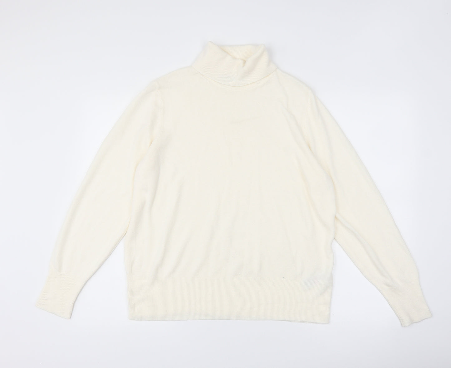 Marks and Spencer Womens White   Pullover Jumper Size 18