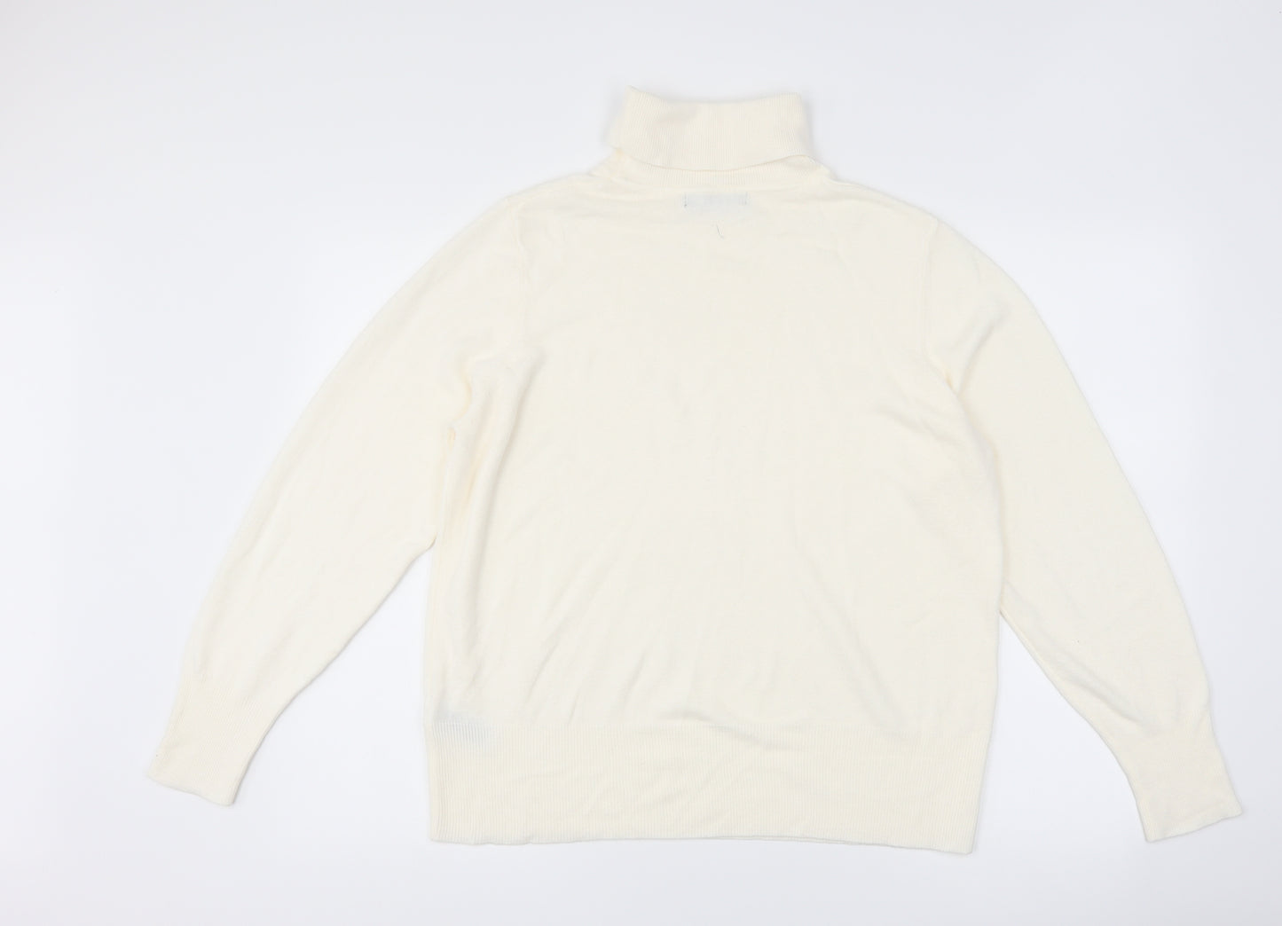 Marks and Spencer Womens White   Pullover Jumper Size 18