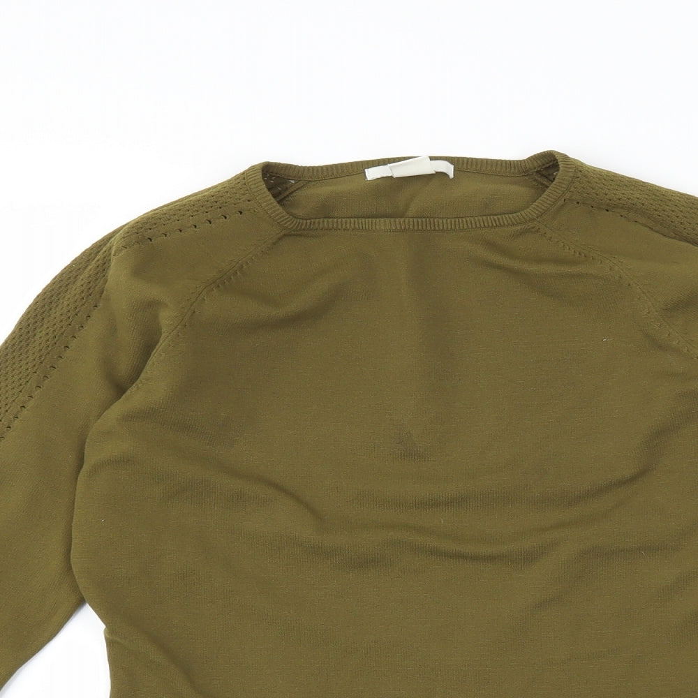H&M Womens Green   Basic T-Shirt Size S
