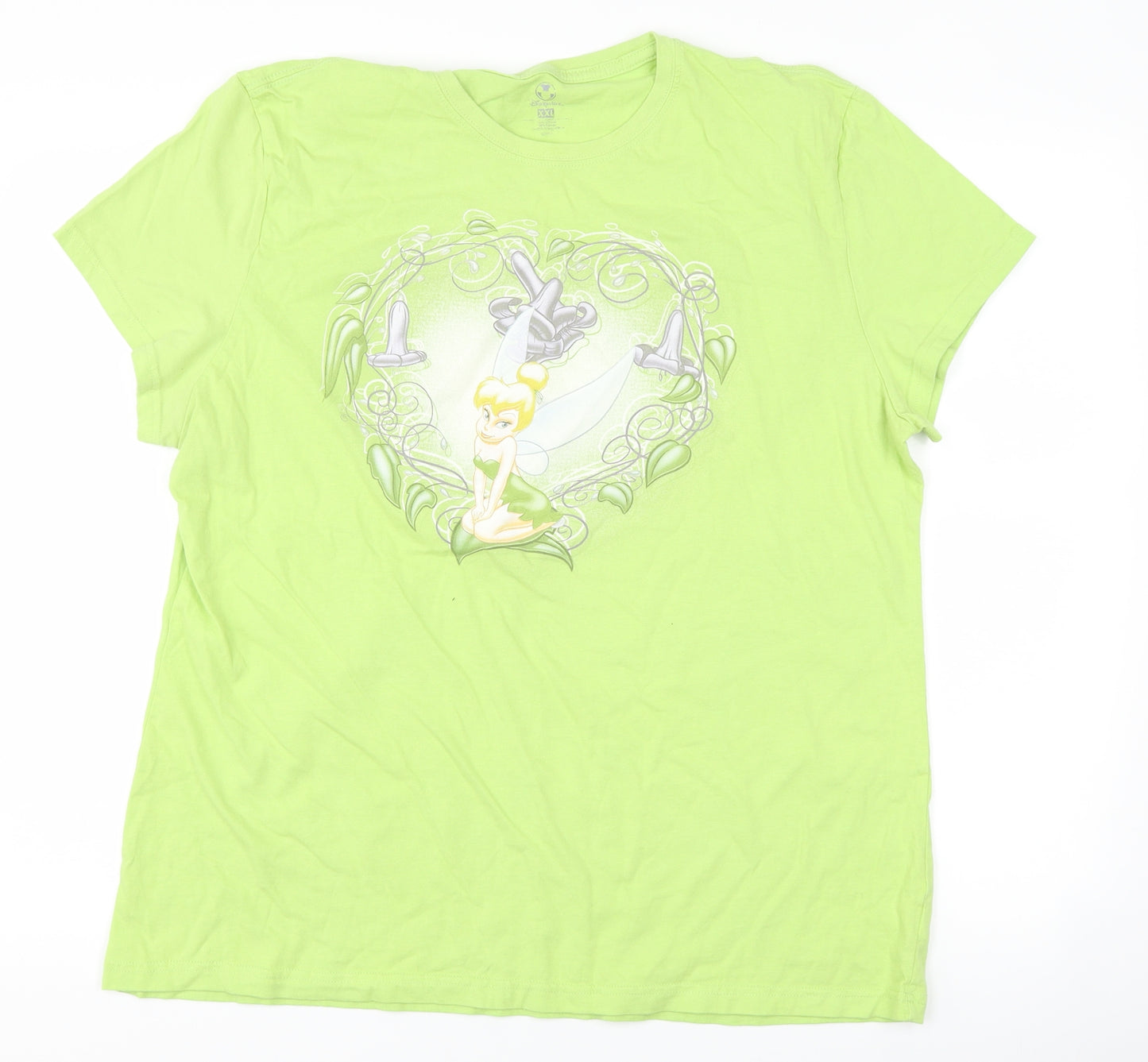 disney store Womens Green   Basic T-Shirt Size 2XL  - Disney Tinkerbell