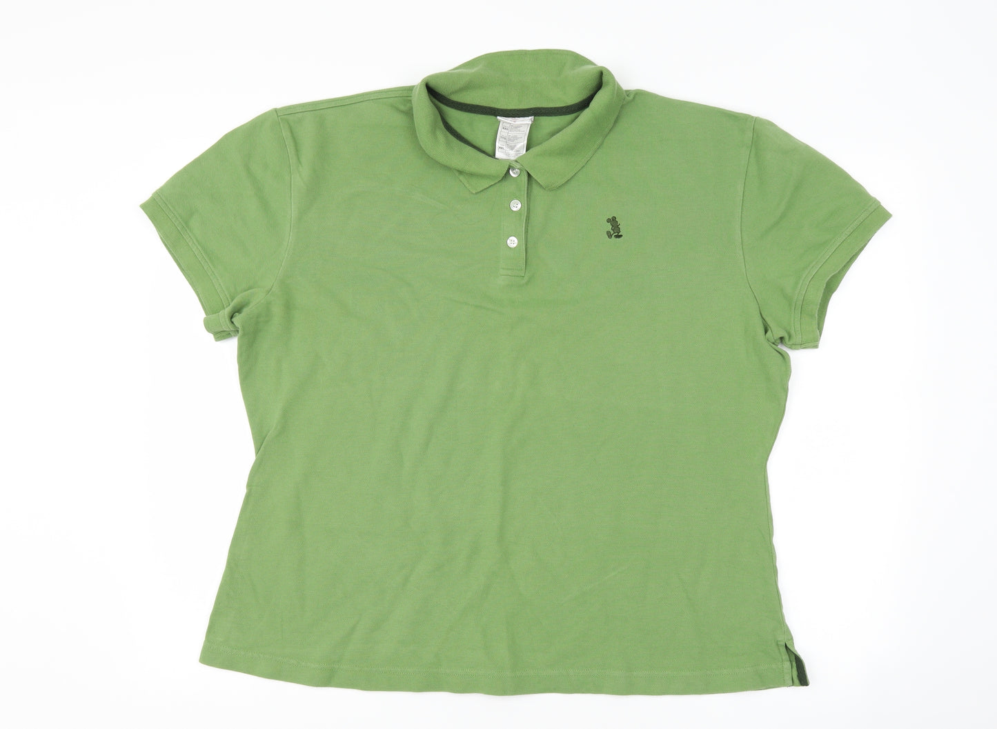 Disney Mens Green    Polo Size 2XL  - Disney Mickey Mouse