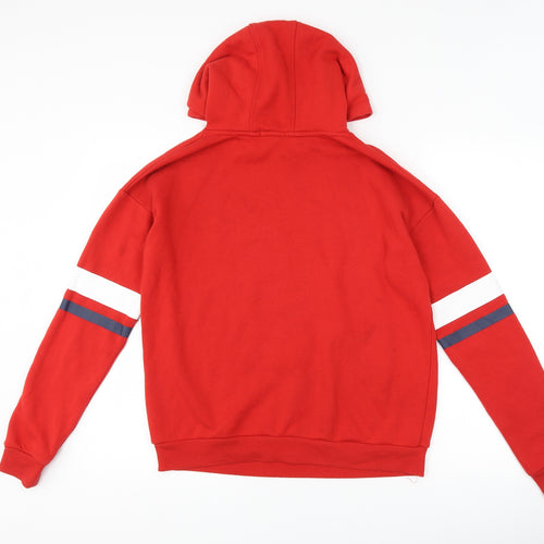 Primark Girls Red Striped  Pullover Hoodie Size 14-15 Years