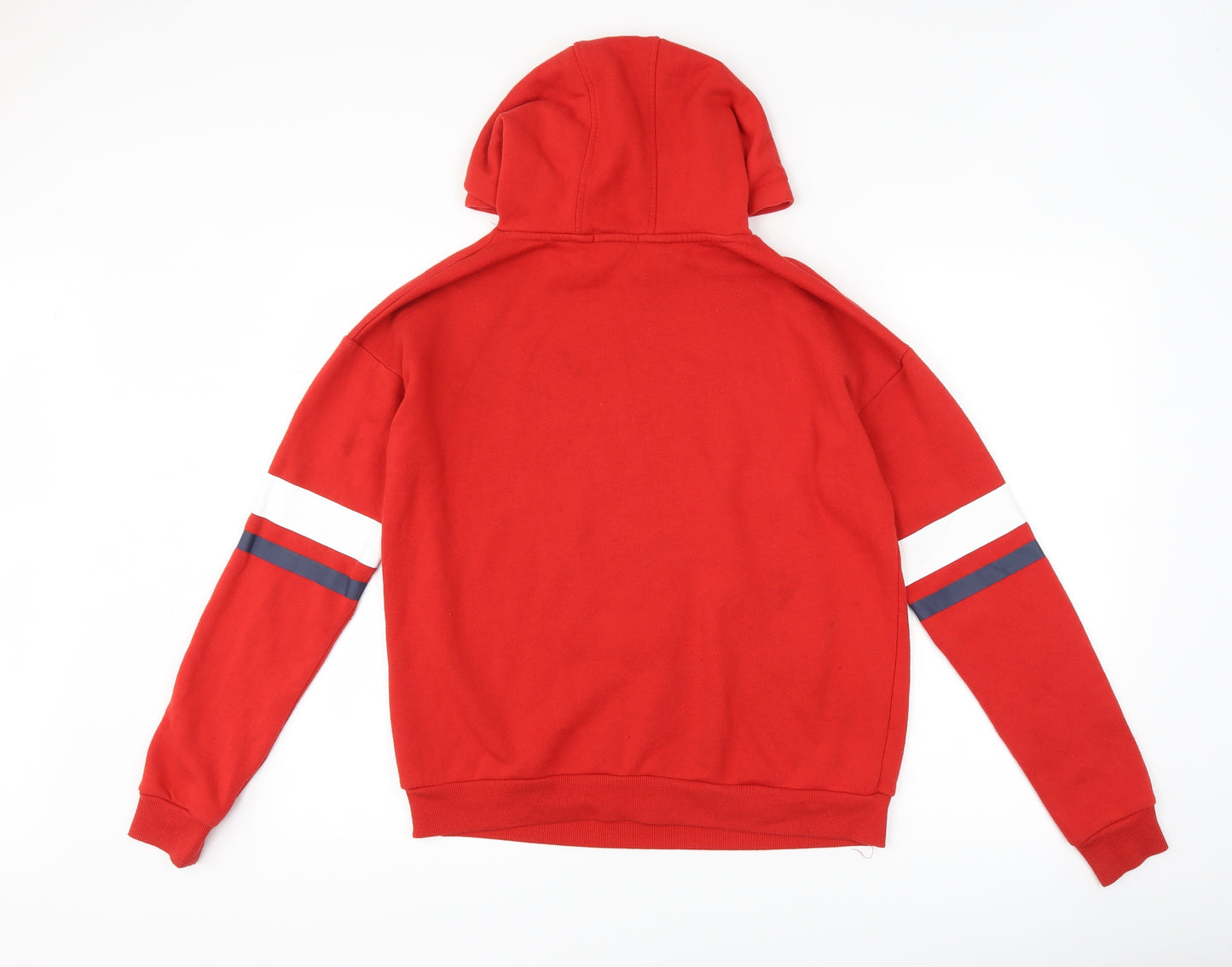 Primark Girls Red Striped  Pullover Hoodie Size 14-15 Years