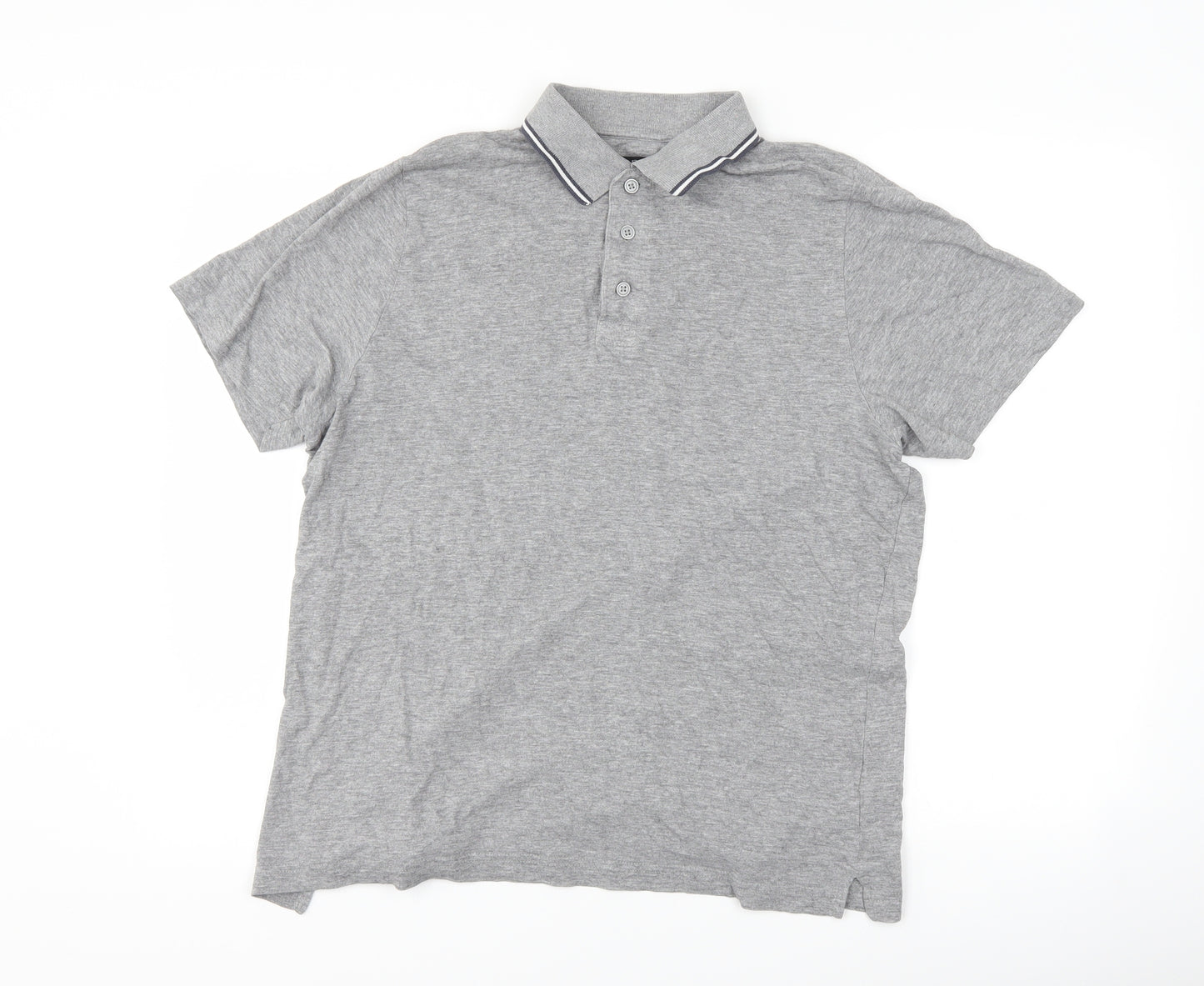 Avenue Mens Grey    Polo Size M