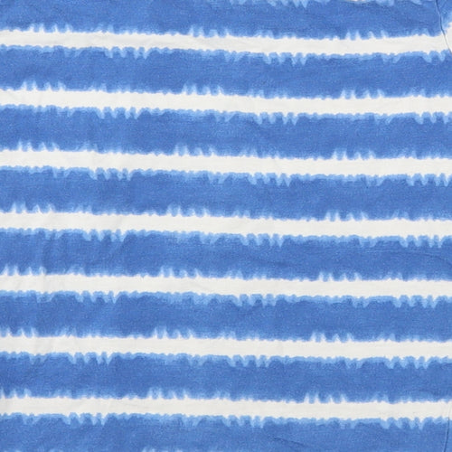 Matalan Boys Blue Striped  Basic T-Shirt Size 4-5 Years  - Tie Dye