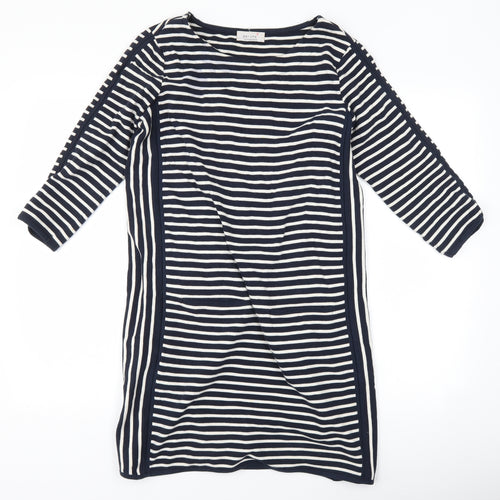 Marks and Spencer Womens Blue Striped  Jumper Dress  Size 10