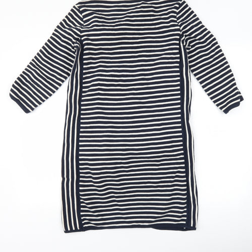 Marks and Spencer Womens Blue Striped  Jumper Dress  Size 10